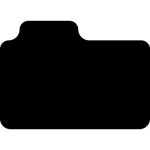 Closed folder archives office material data storage icon