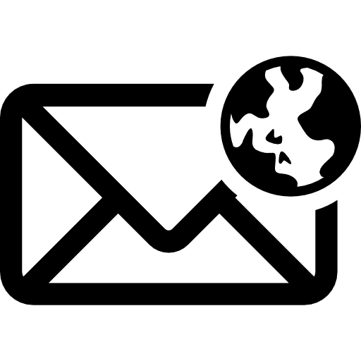 Global mail planet earth email message icon