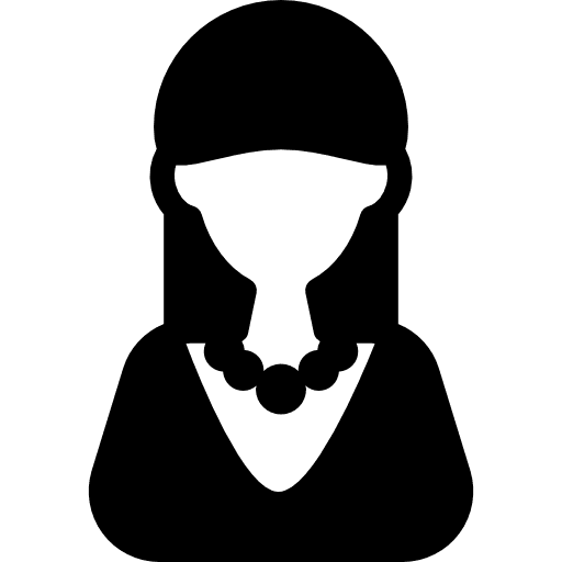 Woman with collar women avatar profile icon