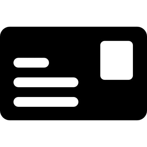 Postcard with text email mail interface icon