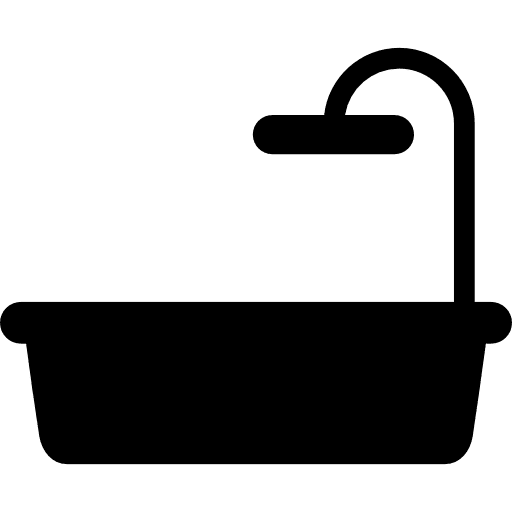 Bathtub restroom bath home icon