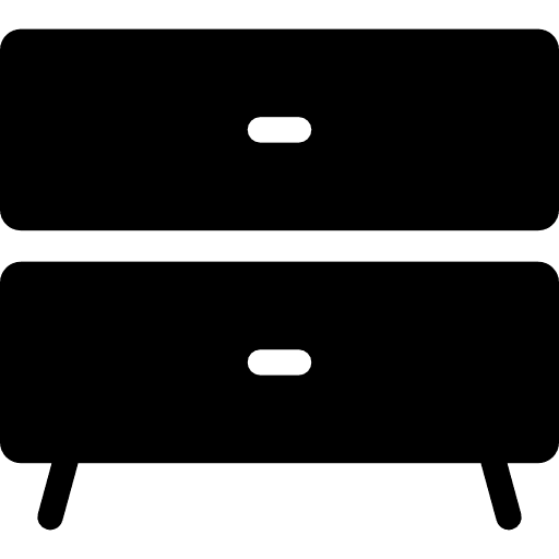 Bedside table furniture desk drawer icon