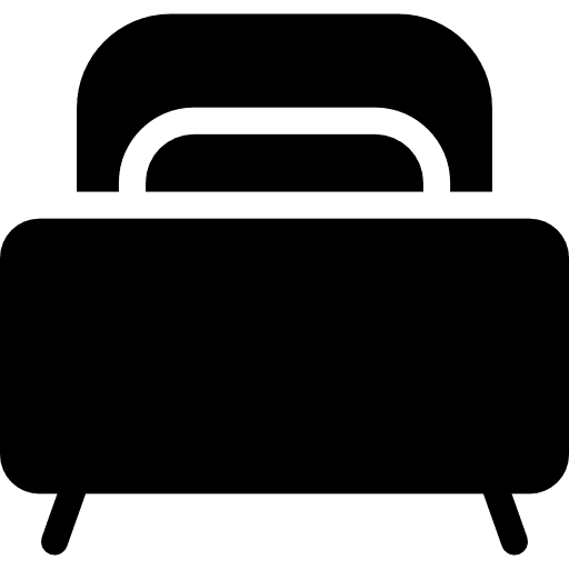 Bed rest mattress pillow icon