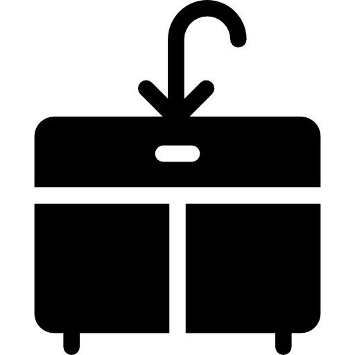 Kitchen sink house basin home icon