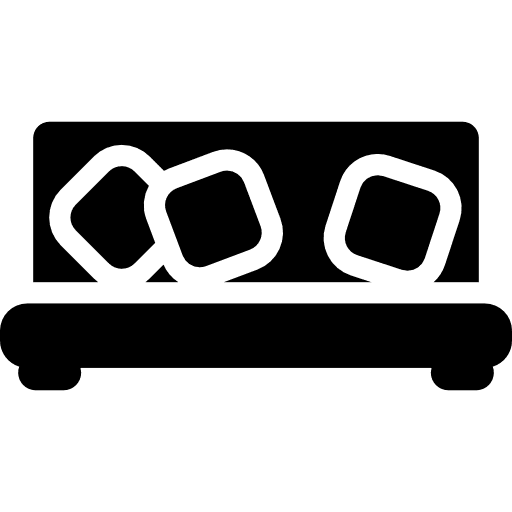 Sofa hotel couch seat icon