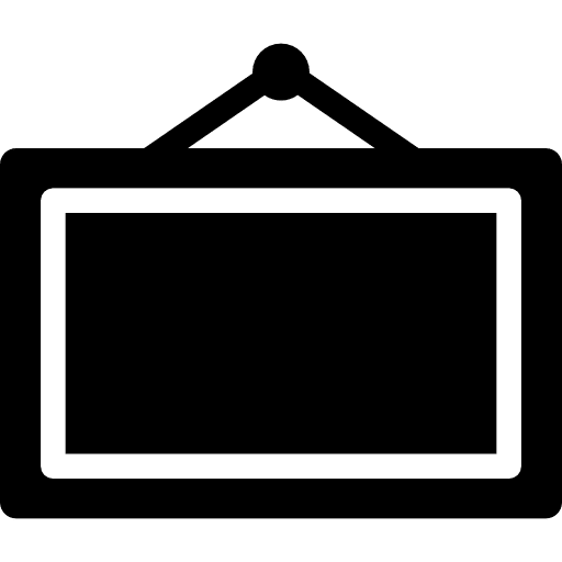 Frame decoration furniture hang icon