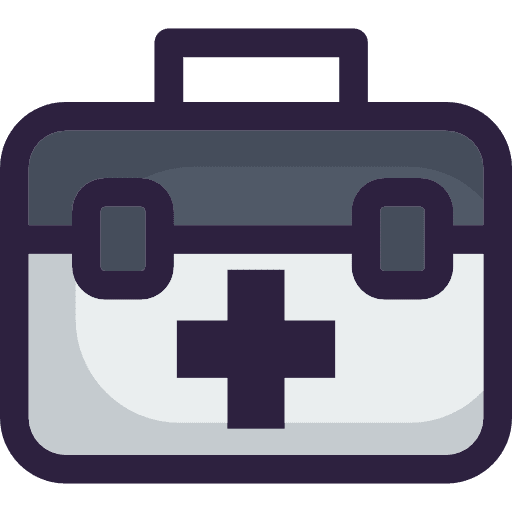 First aid kit doctor healthcare and medical hospital icon