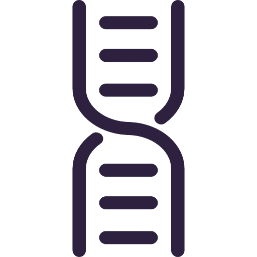 Dna healthcare and medical biology education icon