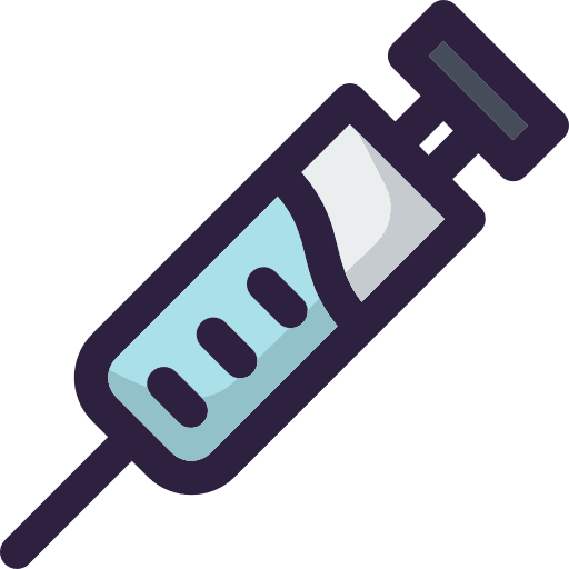 Syringe drugs doctor medical icon