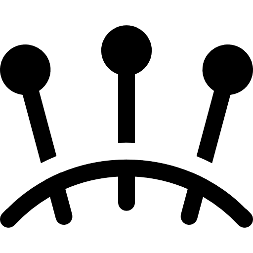 Acupuncture needles health beauty icon