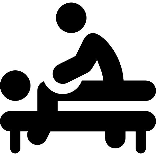 Massage healthcare and medical chiropractic persons icon