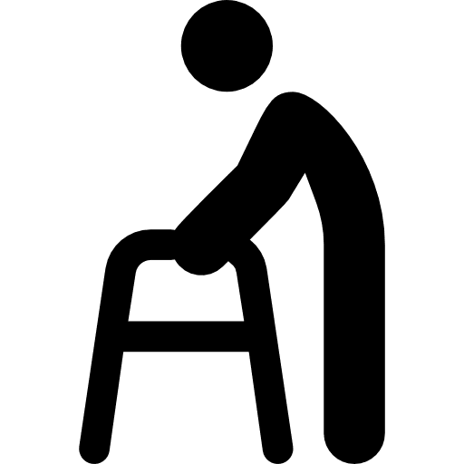 Walker hospital tools and utensils health care icon