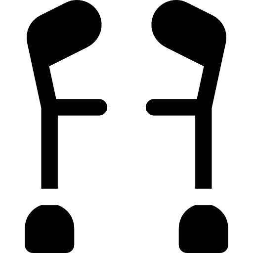 Crutch medical crutch health icon