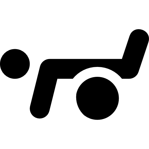 Exercise ball pilates exercise practicing icon