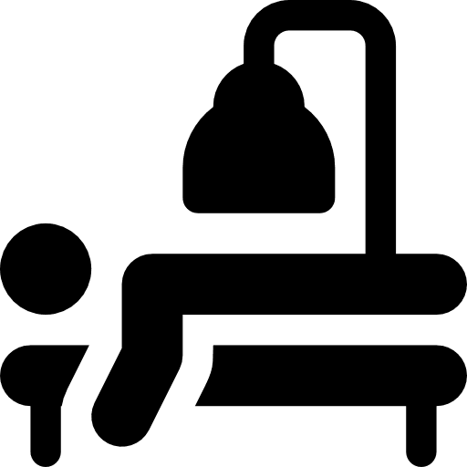 Infrared rehabilitation people injury icon