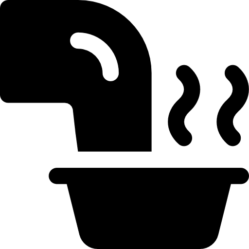 Soak water feet hot icon