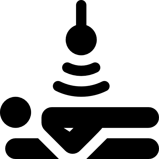 Ultrasound technology electronics healthcare and medical icon