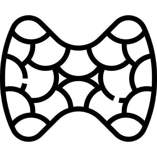 Thyroid medical human body healthcare icon