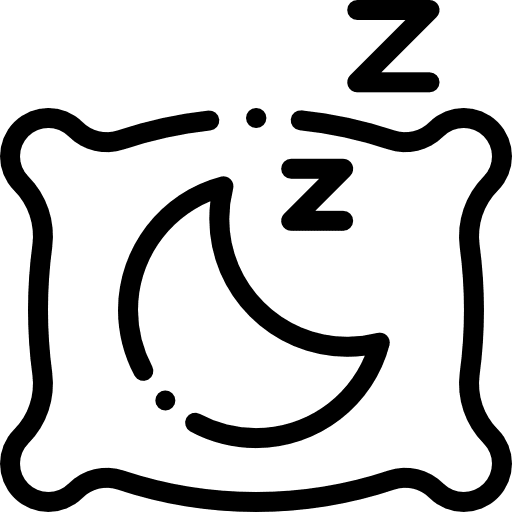 Pillow comfortable relax buildings icon