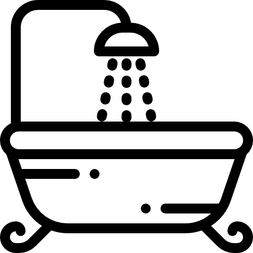 Bathtub furniture and household hygiene bathtub icon