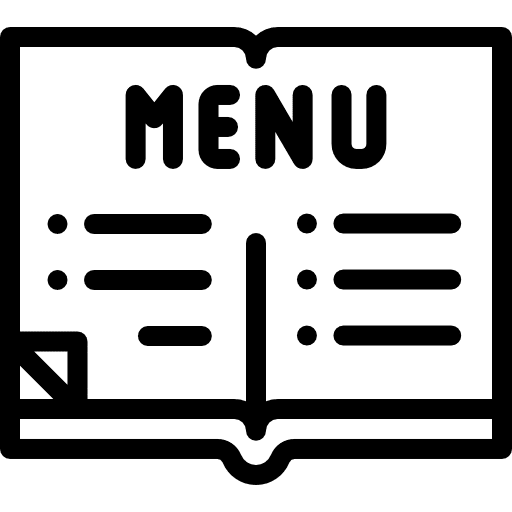 Menu tools and utensils menu cutlery icon