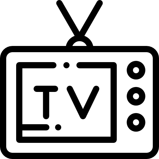 Television vintage electronics transport icon