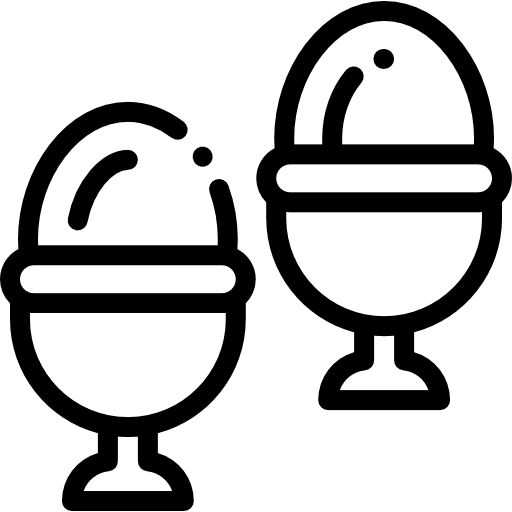 Boiled egg organic food boiled egg icon