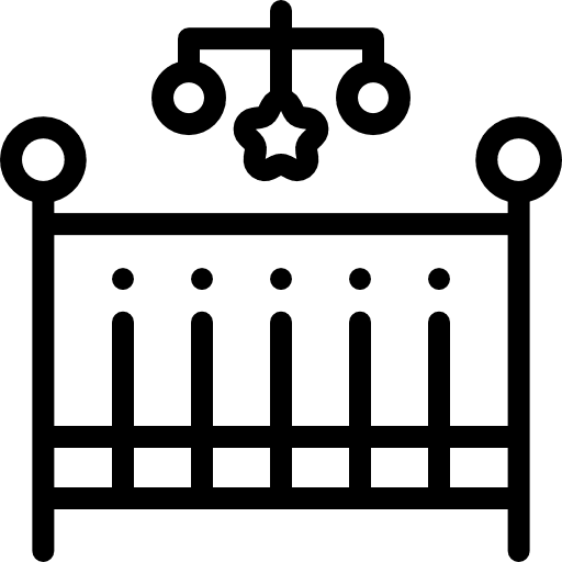 Cradle baby cradle kid and baby icon