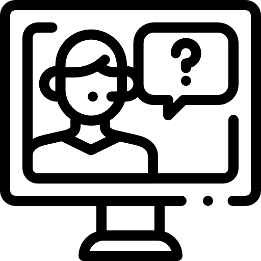 Online support support headset commerce and shopping icon