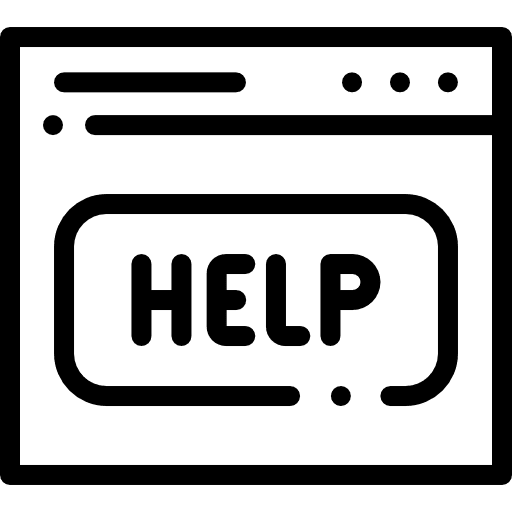 Help interface help settings icon
