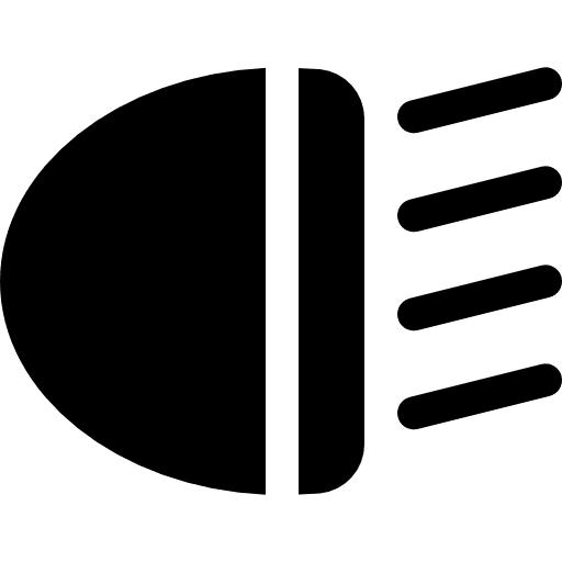 Car lights illumination transportation lights icon