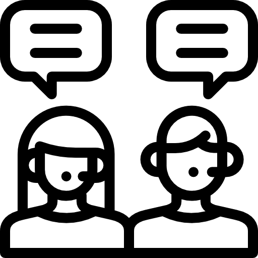 Support professions and jobs headphones call icon