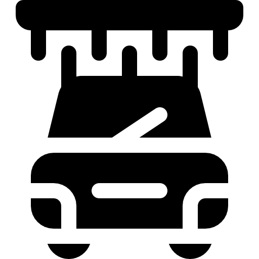 Car wash tools and utensils wash vehicle icon