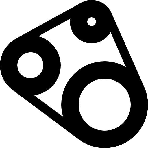 Timing belt construction and tools transportation timing belt icon