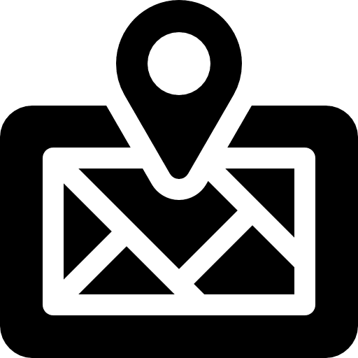 Digital map localization machine computer icon