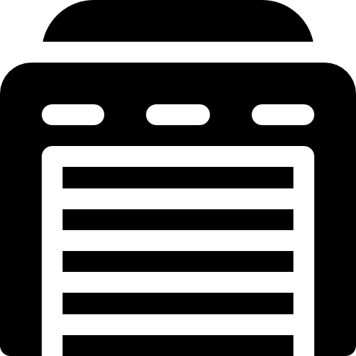 Garage storage parkings car parking icon