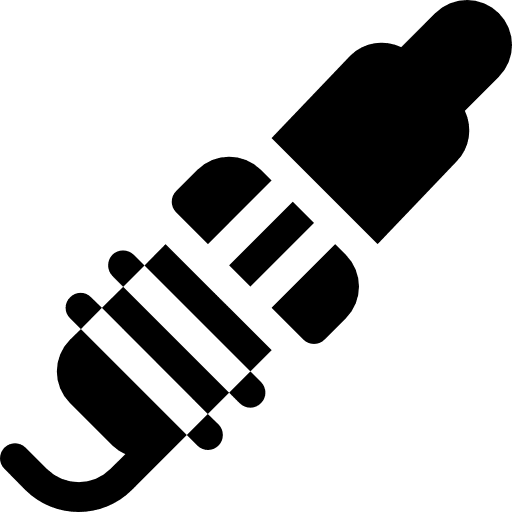 Spark spark plug repair garage icon