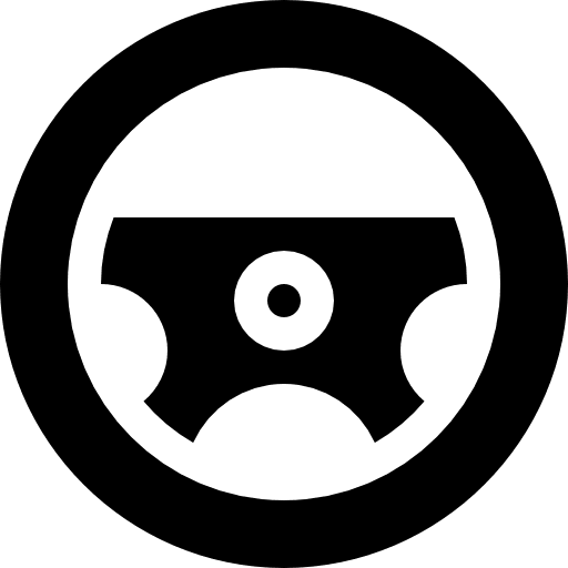 Steering wheel electronics race transport icon