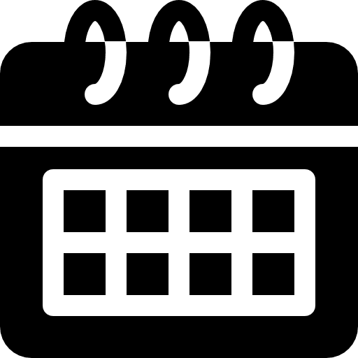 Calendar hour tools and utensils time icon