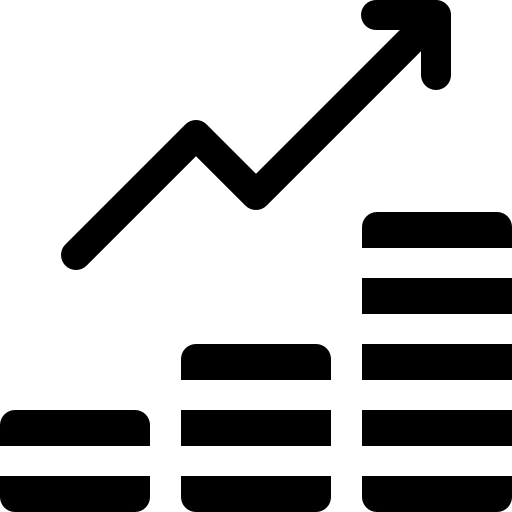 Earnings earnings coin sales icon