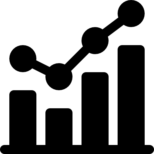 Statistics finances growth stats icon