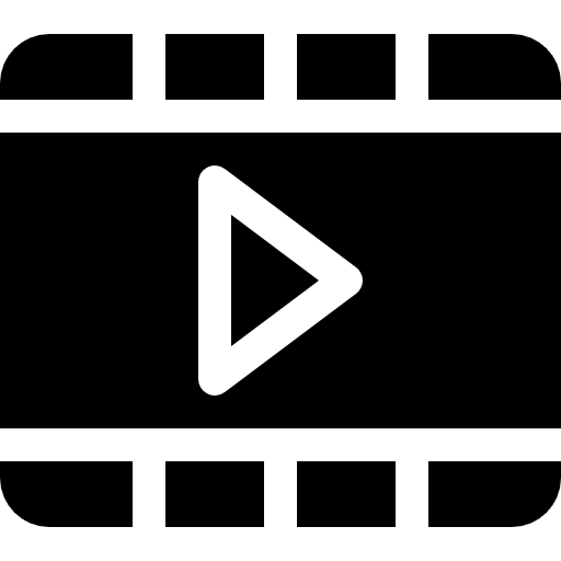 Video marketing promotion media social media icon