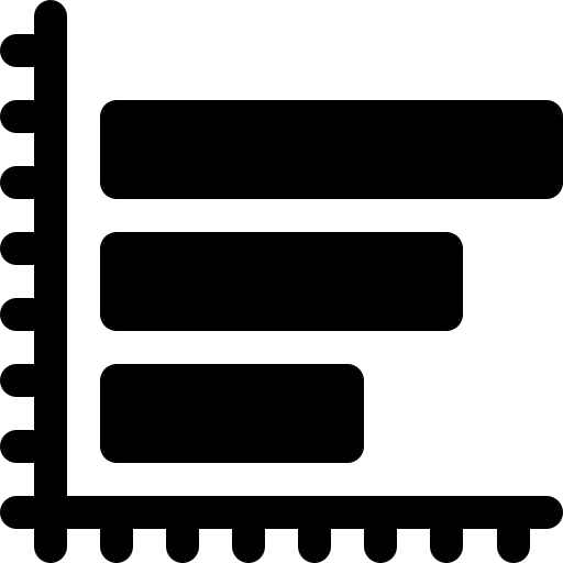 Bar chart graph profits stats icon