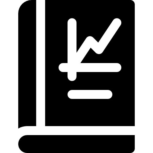 Book education loss business and finance icon