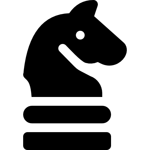 Marketing strategy horse chess piece strategy icon