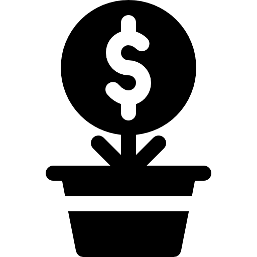 Growth investment business and finance growth icon