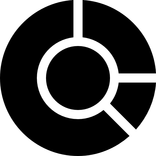 Pie chart graphical finances business icon