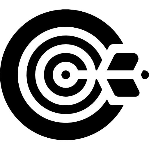 Target commerce and shopping darts goal icon