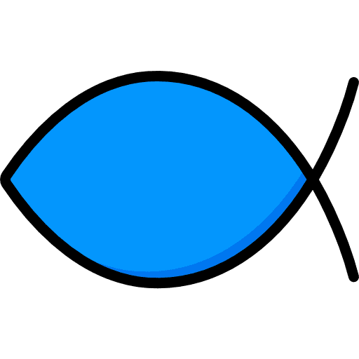 Ichthys christian religious symbol icon