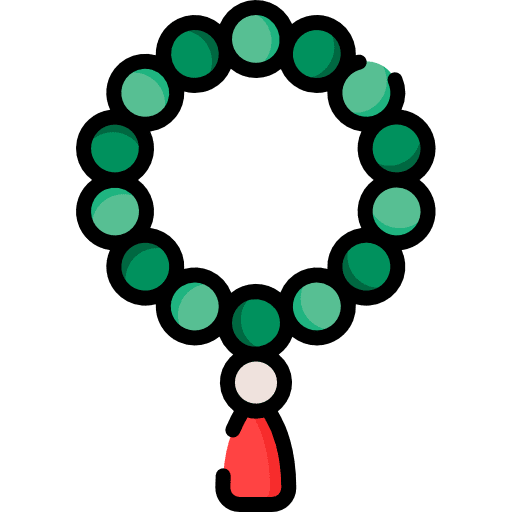 Mala mantra hinduism religion icon